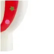 swieczka cyfra 0 w gwiazdki partypal czerwona 8 cm