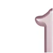 swieczka cyfra 1 partypal rozowe zloto 10 cm