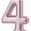 swieczka cyfra 4 partypal rozowe zloto 10 cm