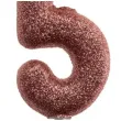 swieczka cyfra 5 glitter dekora rozowe zloto 15 cm