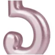swieczka cyfra 5 partypal rozowe zloto 10 cm