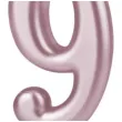 swieczka cyfra 9 partypal rozowe zloto 10 cm