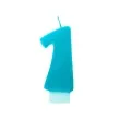swieczka na tort 1 monte blekit 6 5 cm partydeco blekitna