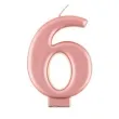 swieczka na tort 6 rozowe zloto godan