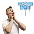 swieczka na tort birthday boy niebieska top ten