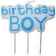 swieczka na tort birthday boy niebieska top ten