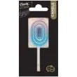 swieczka na tort cyferka 0 neon ombre godan