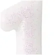 swieczka na tort cyferka 1 rozowy brokat biala amscan 6 5 cm