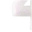 swieczka na tort cyferka 4 rozowy brokat biala amscan 6 5 cm