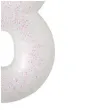 swieczka na tort cyferka 8 rozowy brokat biala amscan 6 5 cm