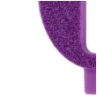 swieczka na tort cyfra 0 fioletowa brokatowa givi 9 5 cm