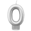 swieczka na tort cyfra 0 srebrna tamipol 7 5 cm