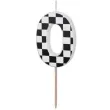 swieczka na tort cyfra 0 szachownica partydeco 5 5 cm