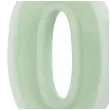 swieczka na tort cyfra 0 zielony partydeco 10 cm