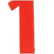 swieczka na tort cyfra 1 czerwona guirca 12 cm