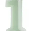 swieczka na tort cyfra 1 zielony partydeco 10 cm