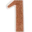 swieczka na tort cyfra 1 zlota brokatowa dekora