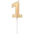 swieczka na tort cyfra 1 zlota folat 14 5 cm