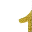 swieczka na tort cyfra 1 zlota partydeco 1 szt