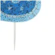 swieczka na tort cyfra 18 niebieskie gwiazdki ravi
