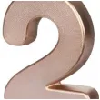 swieczka na tort cyfra 2 rose gold partydeco 9 cm