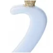 swieczka na tort cyfra 2 w koronie blekitna partydeco 9 5 cm