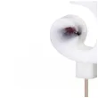 swieczka na tort cyfra 3 platki kwiatow bialy partydeco 8 cm