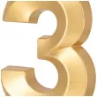 swieczka na tort cyfra 3 pryzmatyczna zloty partypal 6 5 cm