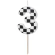 swieczka na tort cyfra 3 szachownica partydeco 5 5 cm