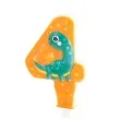 swieczka na tort cyfra 4 dinozaury partypal 8 2 cm