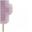 swieczka na tort cyfra 4 fioletowy partydeco 10 cm