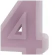 swieczka na tort cyfra 4 fioletowy partydeco 10 cm