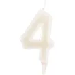 swieczka na tort cyfra 4 fluo dekora 6 cm