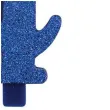 swieczka na tort cyfra 4 niebieska brokatowa givi 9 5 cm