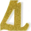 swieczka na tort cyfra 4 zlota partydeco 1 szt