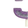 swieczka na tort cyfra 5 brokat fioletowa guirca 4 cm
