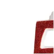 swieczka na tort cyfra 5 czerwona brokatowa dekora