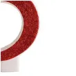 swieczka na tort cyfra 5 czerwona brokatowa dekora