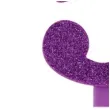 swieczka na tort cyfra 5 fioletowa brokatowa givi 9 5 cm
