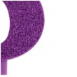 swieczka na tort cyfra 5 fioletowa brokatowa givi 9 5 cm