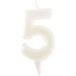 swieczka na tort cyfra 5 fluo dekora 6 cm