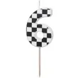 swieczka na tort cyfra 6 szachownica partydeco 5 5 cm