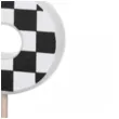 swieczka na tort cyfra 6 szachownica partydeco 5 5 cm