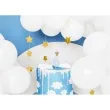 swieczka na tort cyfra 6 w koronie blekitna partydeco 9 5 cm