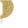 swieczka na tort cyfra 6 zlota brokatowa givi 9 5 cm