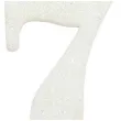 swieczka na tort cyfra 7 biala brokatowa givi 9 5 cm