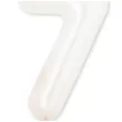 swieczka na tort cyfra 7 bialy perlowy givi 8 cm