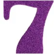 swieczka na tort cyfra 7 fioletowa brokatowa givi 9 5 cm