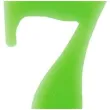 swieczka na tort cyfra 7 iskrzaca zielona givi 9 5 cm