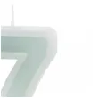 swieczka na tort cyfra 7 mietowy jasny partydeco 10 cm